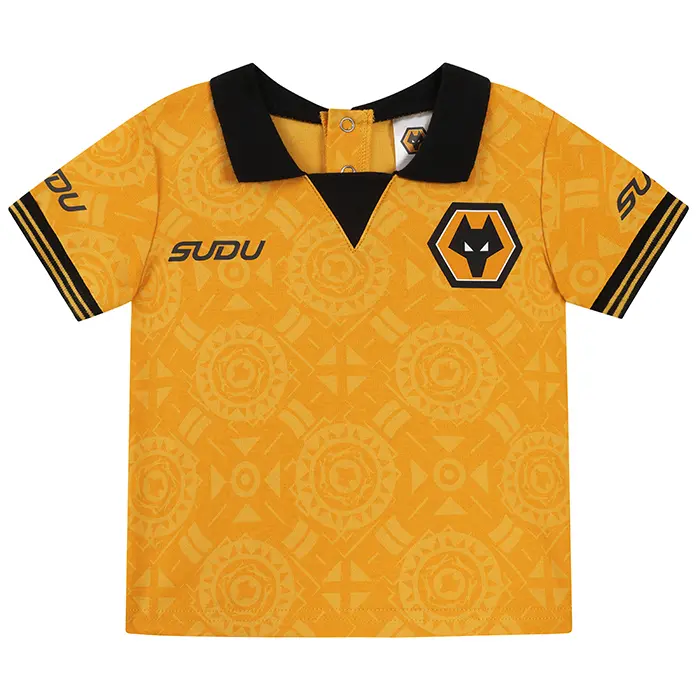 Wolverhampton Wanderers Store | Shop Official 2025-26 Kit T-Shirt & Short Set Wolves Gear